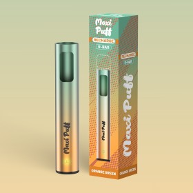 Batterie R-BAR Orange Green - Maxi Puff Rechargeable Batterie R-BAR Orange Green - Maxi Puff Rechargeable