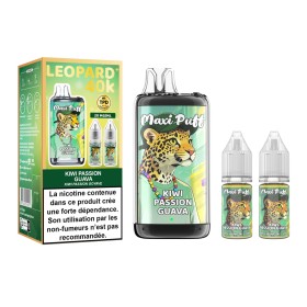 Kiwi Passion Guava - Maxi Puff Leopard 40K