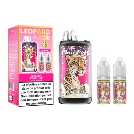 copy of copy of copy of copy of copy of copy of copy of copy of copy of Kiwi Passion Guava - Maxi Puff Leopard 40K