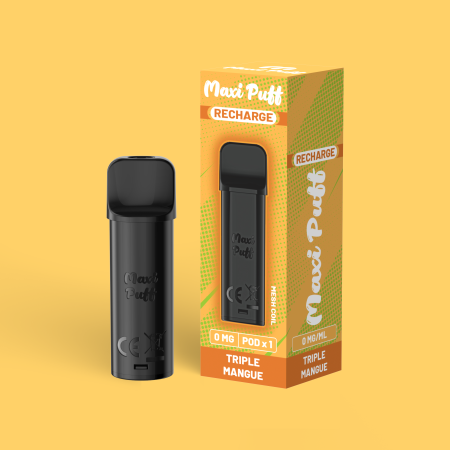 Recharge Triple Mangue - Maxi Puff Rechargeable